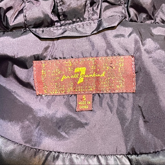 7 FOR ALL MANKIND Small Purple Puffer Jacket - Picture 12 of 16